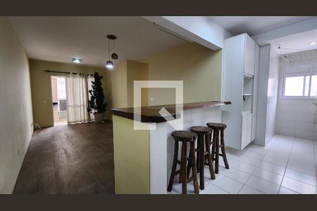 Sala de apartamento para alugar com 3 quartos, 77m² em Ponta da Praia, Santos