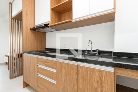 Cozinha de kitnet/studio para alugar com 1 quarto, 33m² em Jardim das Acacias, São Paulo