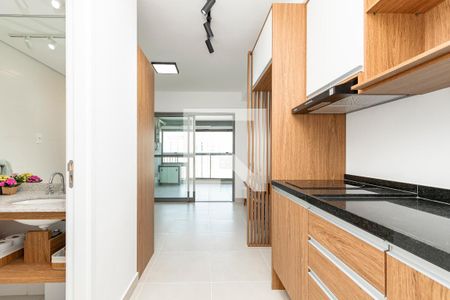 Cozinha de kitnet/studio para alugar com 1 quarto, 33m² em Jardim das Acacias, São Paulo