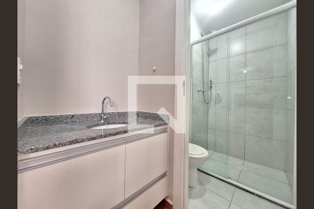 Banheiro de apartamento para alugar com 1 quarto, 30m² em Várzea da Barra Funda, São Paulo