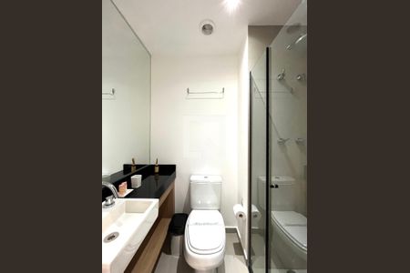 Banheiro  de apartamento para alugar com 1 quarto, 23m² em Vila Clementino, São Paulo