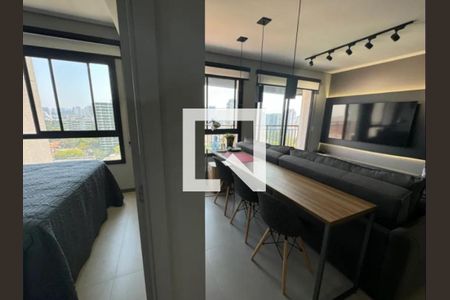 Sala de apartamento para alugar com 1 quarto, 45m² em Santo Amaro, São Paulo