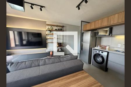 Sala de apartamento para alugar com 1 quarto, 45m² em Santo Amaro, São Paulo