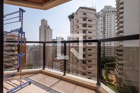 Sala - Varanda de apartamento para alugar com 1 quarto, 45m² em Jardim Paulista, São Paulo