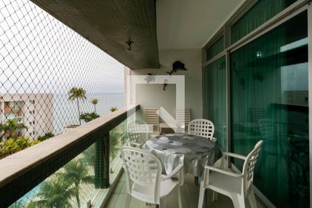 Varanda da Sala de apartamento para alugar com 4 quartos, 167m² em Mar E Céu, Guarujá