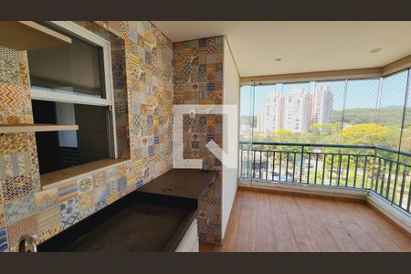 Varanda gourmet de apartamento para alugar com 3 quartos, 117m² em Jardim Santa Teresa, Jundiaí