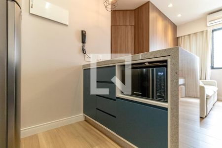 Cozinha de apartamento à venda com 1 quarto, 30m² em Moema, São Paulo