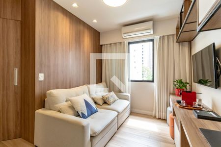 Sala de apartamento à venda com 1 quarto, 30m² em Moema, São Paulo