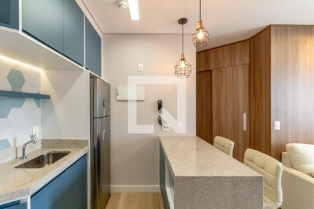 Cozinha de apartamento à venda com 1 quarto, 30m² em Moema, São Paulo