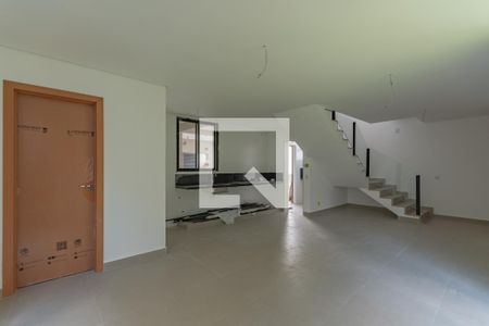 Sala de casa de condomínio à venda com 3 quartos, 140m² em Trevo, Belo Horizonte