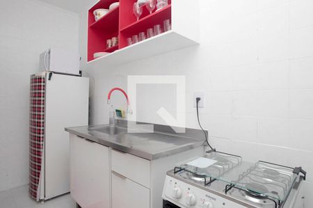 Cozinha + Área de Serviço de kitnet/studio à venda com 1 quarto, 31m² em Cidade Baixa, Porto Alegre