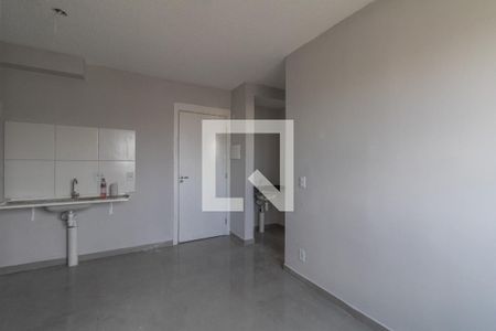 Sala e Cozinha Integrada de apartamento para alugar com 2 quartos, 35m² em Vila Norma, São Paulo