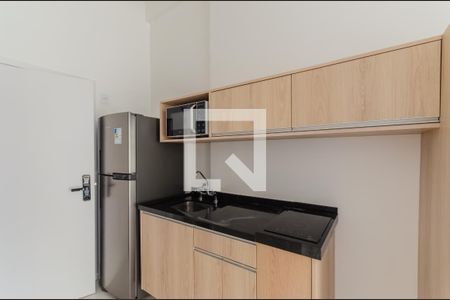 Cozinha de kitnet/studio para alugar com 1 quarto, 28m² em Vila Mariana, São Paulo