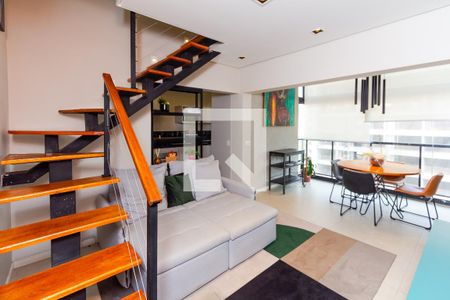 Sala de apartamento para alugar com 2 quartos, 70m² em Vila Olímpia, São Paulo