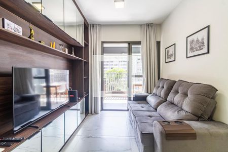 Sala de apartamento para alugar com 1 quarto, 49m² em Jardim Paulista, São Paulo