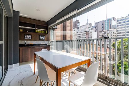 Varanda de apartamento para alugar com 1 quarto, 49m² em Jardim Paulista, São Paulo