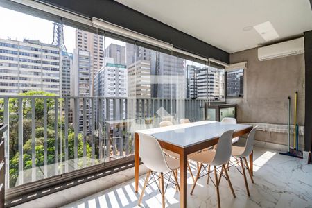 Varanda de apartamento para alugar com 1 quarto, 49m² em Jardim Paulista, São Paulo