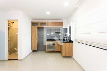 Cozinha de apartamento para alugar com 1 quarto, 30m² em Chácara Seis de Outubro, São Paulo