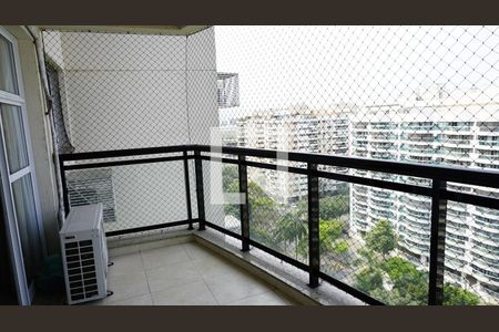 Varanda - Sala de apartamento à venda com 3 quartos, 89m² em Jacarepaguá, Rio de Janeiro