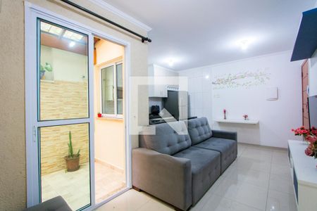 Sala de apartamento à venda com 2 quartos, 65m² em Vila Vitória, Santo André