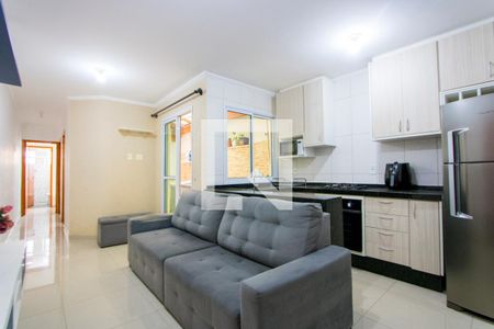 Sala de apartamento à venda com 2 quartos, 65m² em Vila Vitória, Santo André