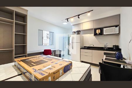 Sala/Quarto/Cozinha de apartamento para alugar com 1 quarto, 27m² em Jardim Iporanga, São Paulo