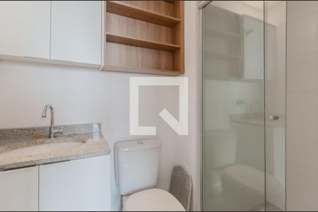 Banheiro de kitnet/studio para alugar com 1 quarto, 29m² em Ipiranga, São Paulo