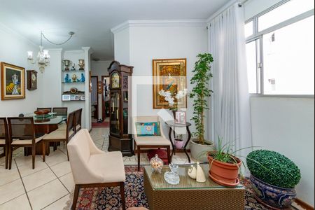 Sala de apartamento à venda com 3 quartos, 85m² em Buritis, Belo Horizonte