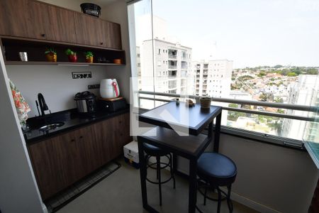 Varanda da Sala de apartamento à venda com 2 quartos, 60m² em Mansões Santo Antônio, Campinas