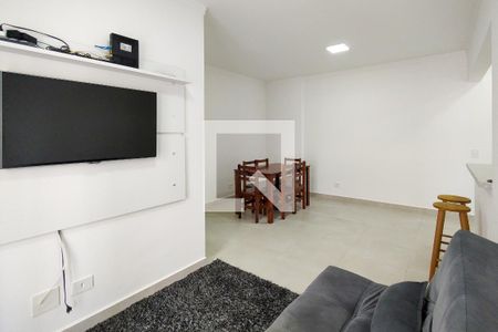 Sala de apartamento para alugar com 3 quartos, 82m² em Canto do Forte, Praia Grande