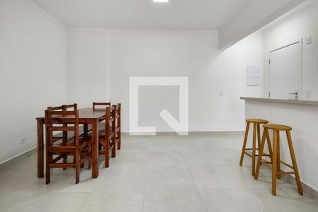 Sala de apartamento para alugar com 3 quartos, 82m² em Canto do Forte, Praia Grande