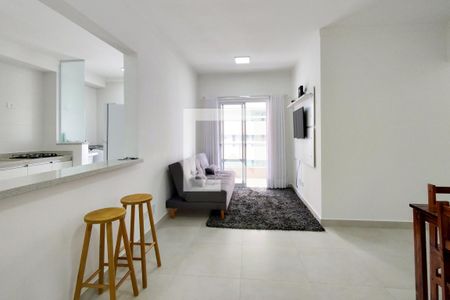 Sala de apartamento para alugar com 3 quartos, 82m² em Canto do Forte, Praia Grande