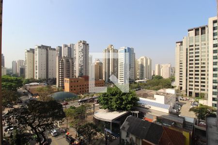 Vista da Varanda de apartamento para alugar com 1 quarto, 50m² em Indianópolis, São Paulo