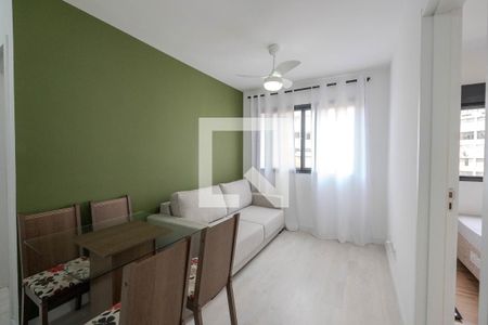 Sala/Cozinha de apartamento à venda com 1 quarto, 37m² em Bela Vista, São Paulo