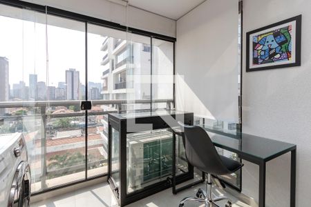 Varanda de apartamento à venda com 1 quarto, 37m² em Cidade Monções, São Paulo