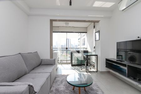 Sala de apartamento à venda com 1 quarto, 37m² em Cidade Monções, São Paulo