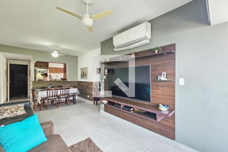 Sala de apartamento para alugar com 2 quartos, 71m² em Vila Alzira, Guarujá