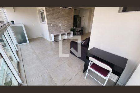 Varanda da Sala de apartamento para alugar com 1 quarto, 55m² em Ponta da Praia, Santos