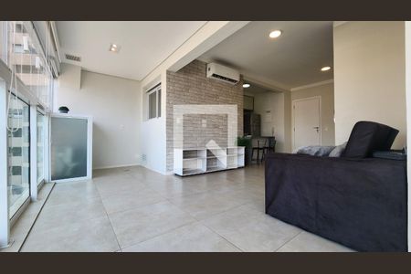 Sala de apartamento para alugar com 1 quarto, 55m² em Ponta da Praia, Santos