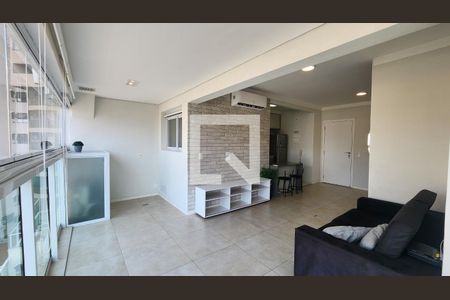 Sala de apartamento para alugar com 1 quarto, 55m² em Ponta da Praia, Santos