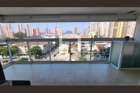 Varanda da Sala de apartamento para alugar com 1 quarto, 55m² em Ponta da Praia, Santos