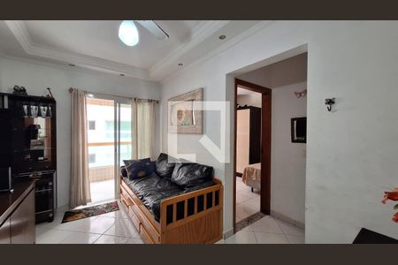 Sala de apartamento para alugar com 1 quarto, 47m² em Aviação, Praia Grande