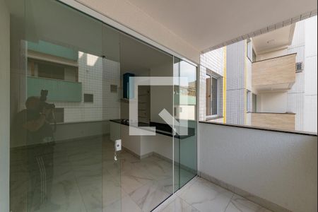 Varanda da Sala de apartamento à venda com 3 quartos, 80m² em Coração Eucarístico, Belo Horizonte