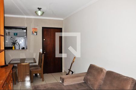 Detalhe - Sala e Sala de Jantar de apartamento para alugar com 1 quarto, 44m² em Vila Mangalot, São Paulo