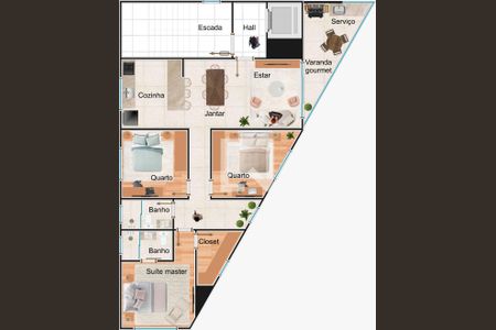 Apartamento à venda com 3 quartos, 98m² em Barreiro, Belo Horizonte