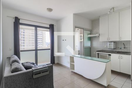 Sala de apartamento à venda com 1 quarto, 40m² em Cidade Monções, São Paulo