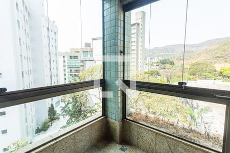 Varanda da Sala de apartamento para alugar com 4 quartos, 139m² em Sion, Belo Horizonte