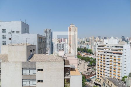 Vista da Varanda da Sala/Quarto de kitnet/studio à venda com 1 quarto, 18m² em Bela Vista, São Paulo