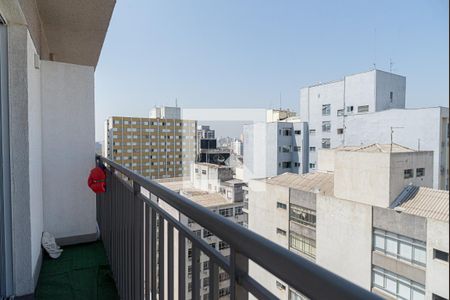 Varanda da Sala/Quarto de kitnet/studio à venda com 1 quarto, 18m² em Bela Vista, São Paulo