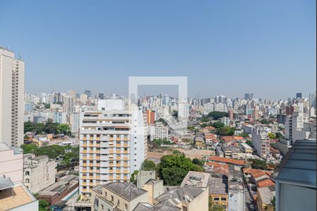 Vista da Varanda da Sala/Quarto de kitnet/studio à venda com 1 quarto, 18m² em Bela Vista, São Paulo